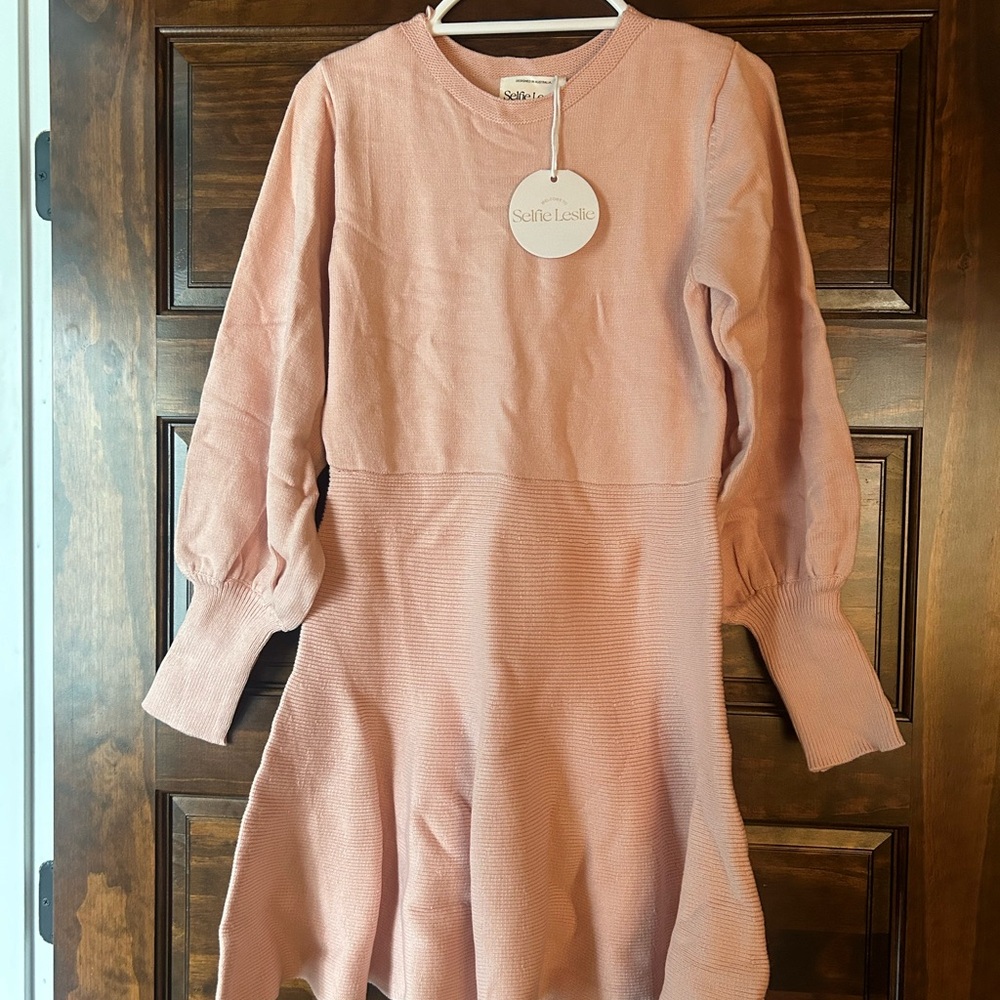 Selfie Leslie Blush Pink Kids Dress